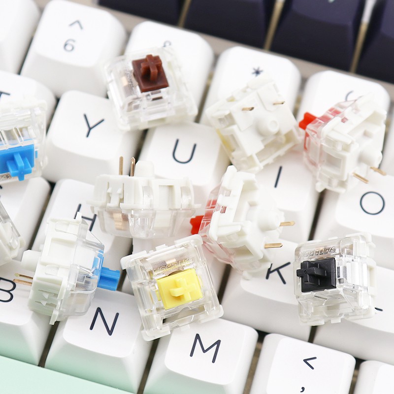 Gateron Yellow Switches SMD 3 Pin Milky 5 Pin Keyboard Switch 10 Pcs ...