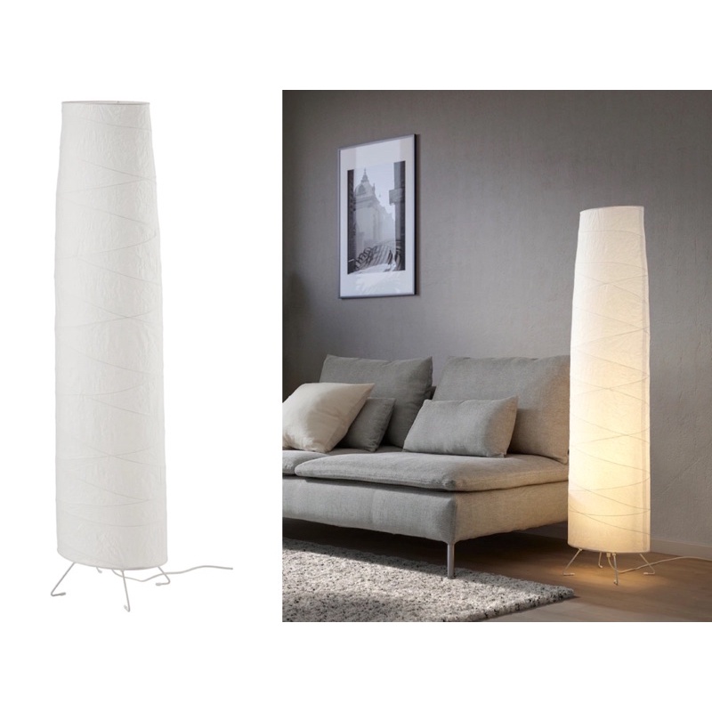 ikea VICKLEBY Floor lamp, white/handmade, 136 cm | Shopee Philippines