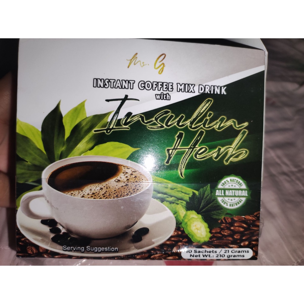 Ms. G Instant Coffee Mix Drink with Insulin Herb tUhE Shopee Philippines