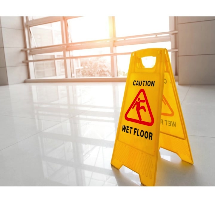 BOS*CAUTION SIGN WET FLOOR SIGNAGE Warning signs around parking lots ...