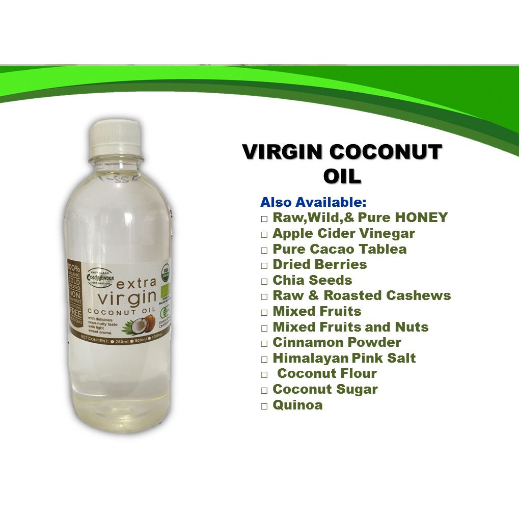 Organic Virgin Coconut Oil 1Liter (Extra VCO) Shopee Philippines