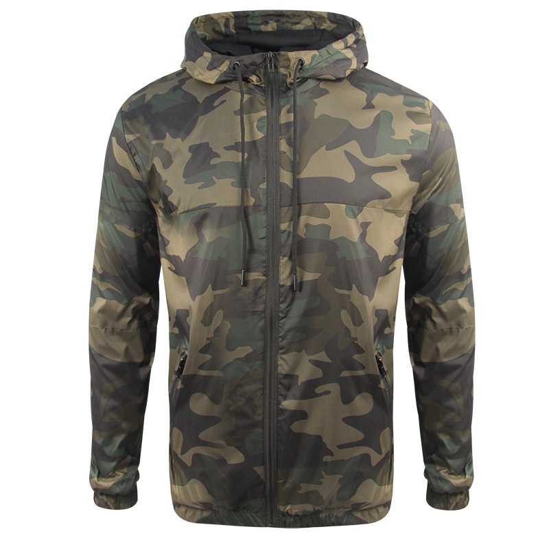 Men Waterproof Camouflage Jacket Windbreaker Tactical Hoodie Army ...