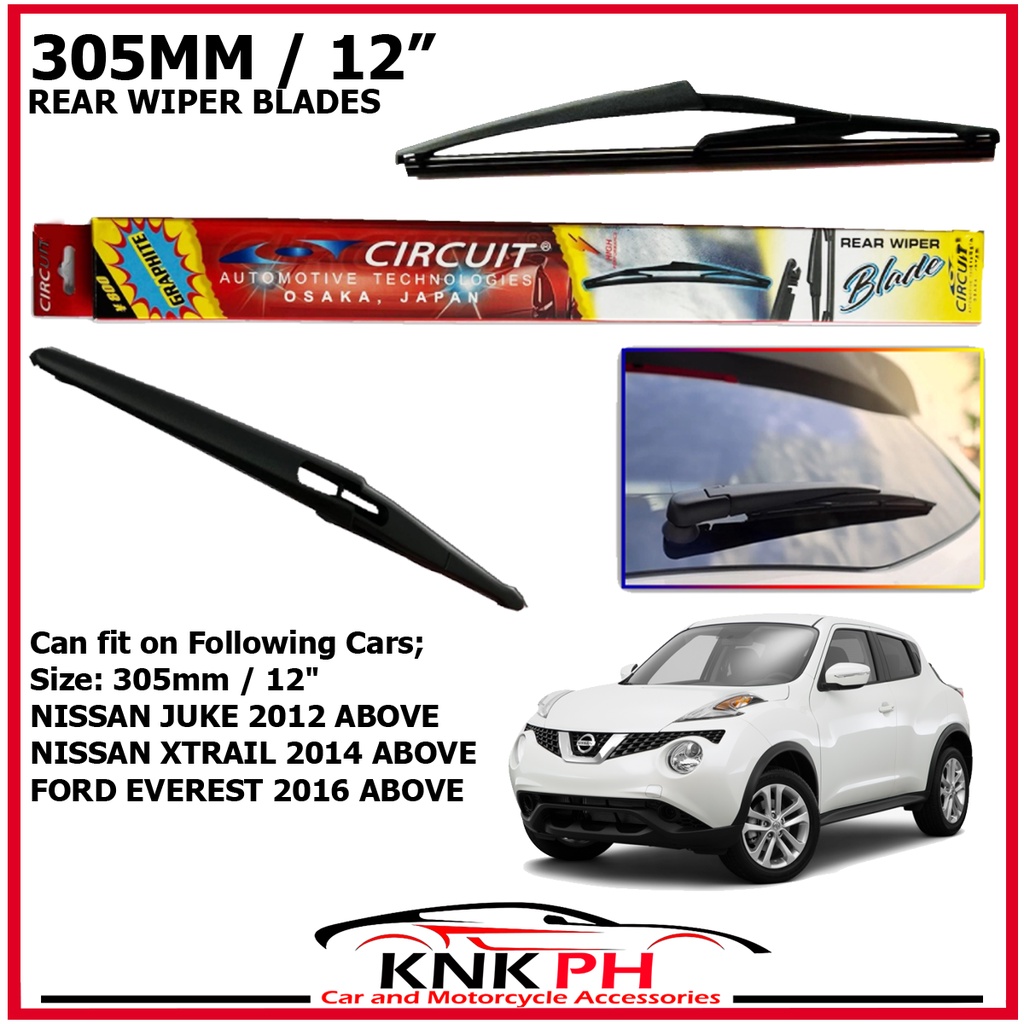 NISSAN JUKE, XTRAIL, FORD EVEREST CRW305H CIRCUIT GRAPHITE REAR WIPER BLADE Shopee Philippines