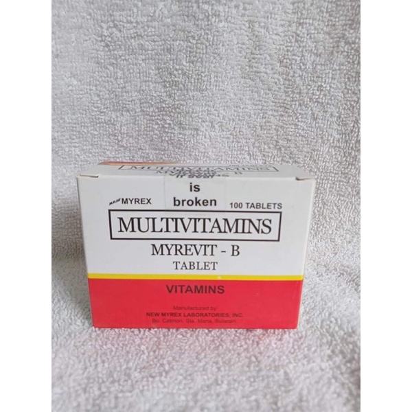 Vitamin B Complex Nervita NERVGEN MYREVIT-B 100 Tablets | Shopee ...