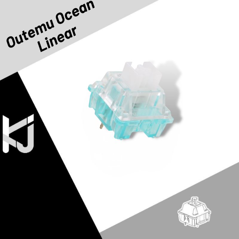 Outemu Ocean Blue Linear Switches|Mechanical Keyboard Switch | Shopee ...