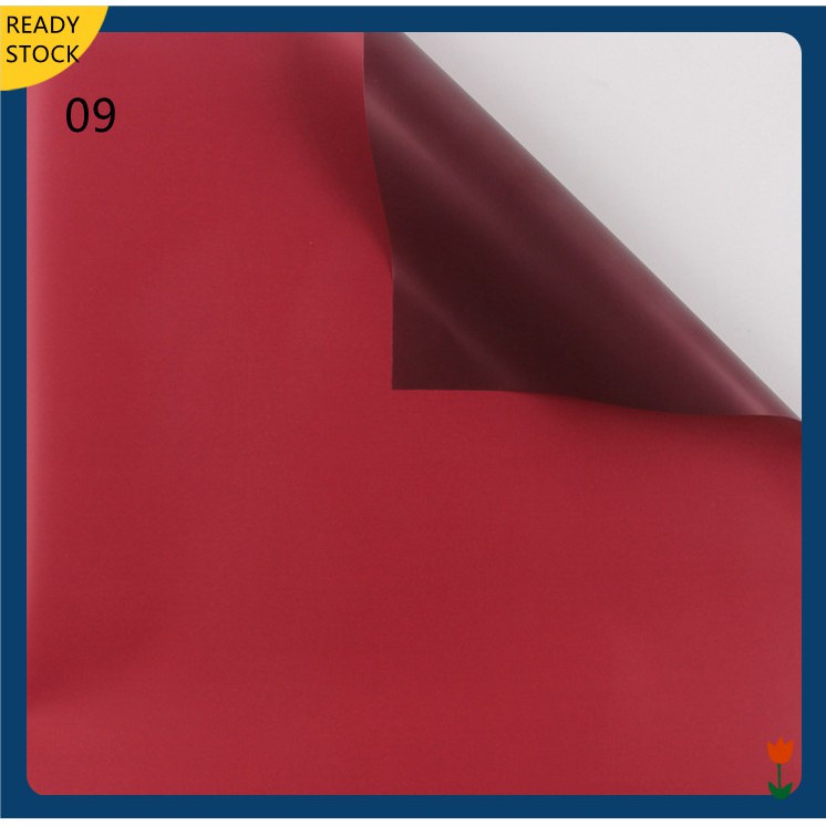 Double Color Flower Wrapping Paper Gifts DIY Waterproof Paper 58x58cm