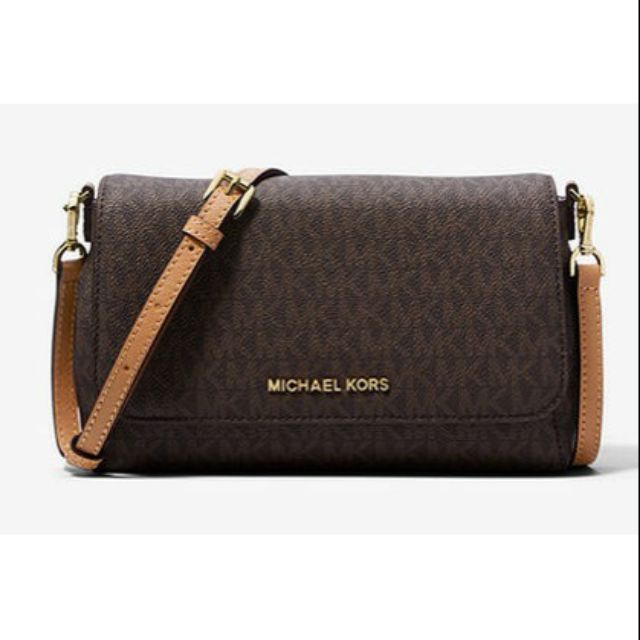 Michael kors jet set medium convertible pouchette on sale crossbody