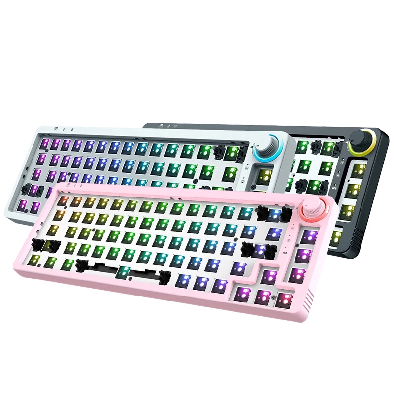 TOM680 TM680 Mechanical Keyboard Kit DIY Hot-swappable 3 Modes RGB ...