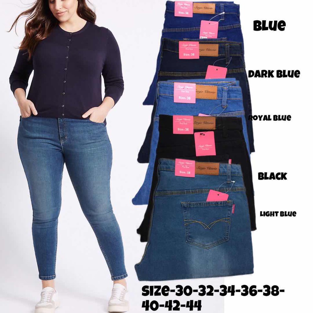 Plus Size SIZE 30-44 Denim Ladies Skinny Jeans Size: 32-42