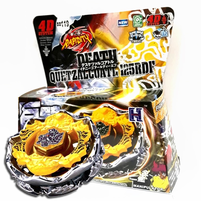 Beyblade 4D System Rapidity Metal Fusion Top Set Manipulator Battling ...