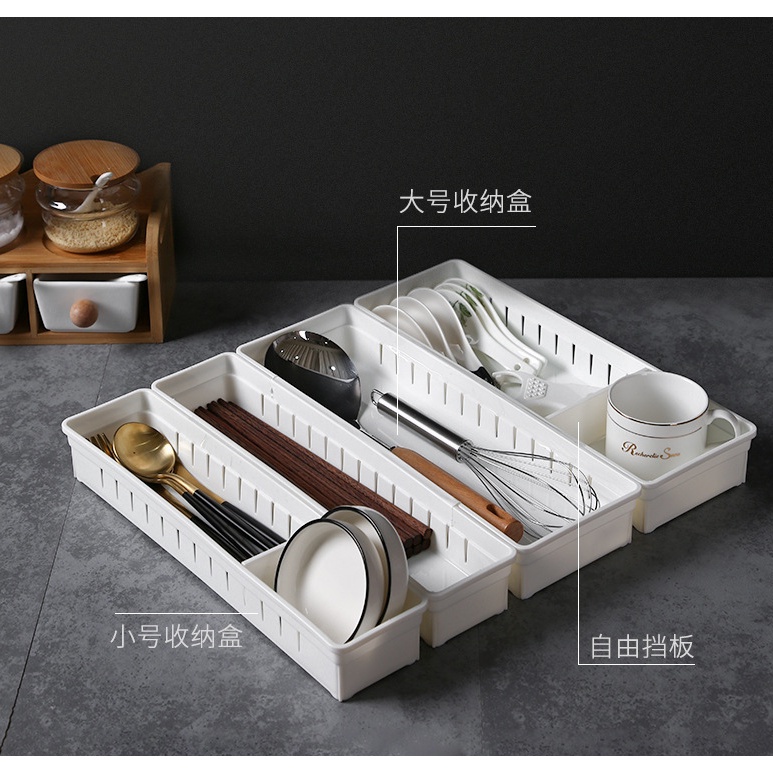 Multifunctional Drawer Separator Storage Box Desktop Organizer Bin ...