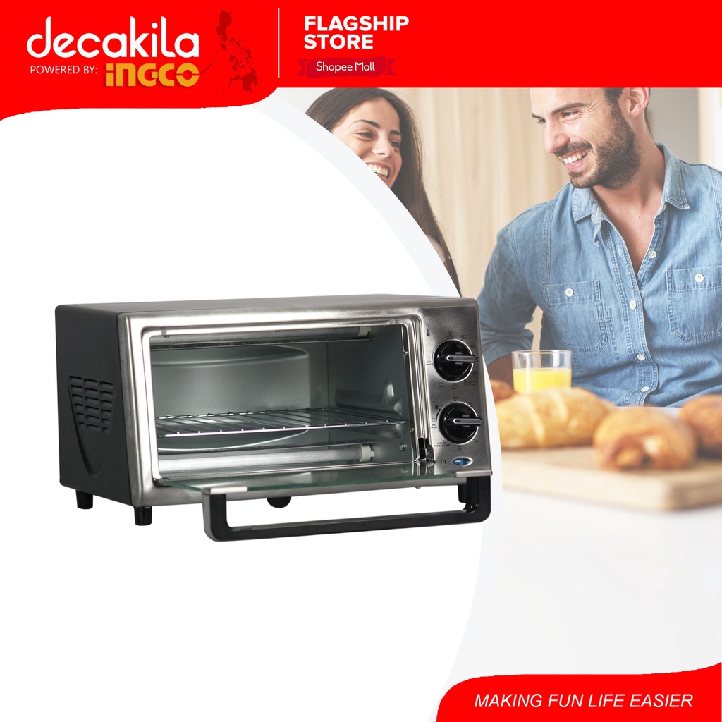 Decakila by INGCO KEEV001W Electric Bread Oven Toaster with Temperature