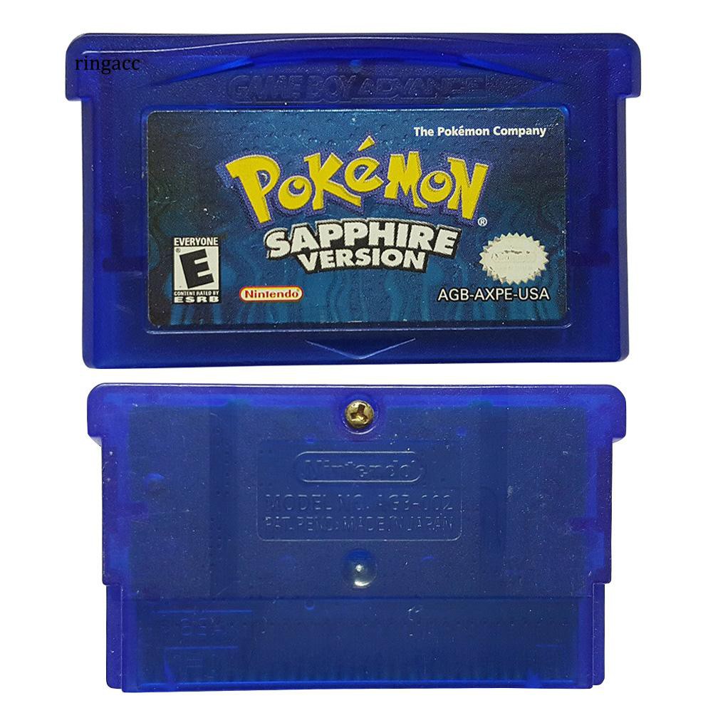 RAC】Classic Pokemon Sapphire Game Cartridge Card for Nintendo GBA Gameboy  Advance | Shopee Philippines