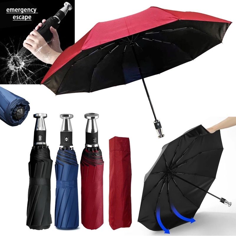 Rolls Roy-CE UV Coated 10-Ribs Three Folds Automatic Umbrella | Shopee ...