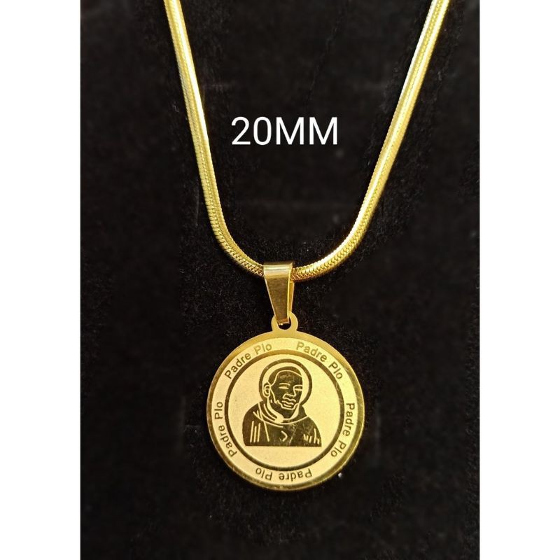 Padre Pio Stainless Steel Necklace High Quality | Shopee Philippines