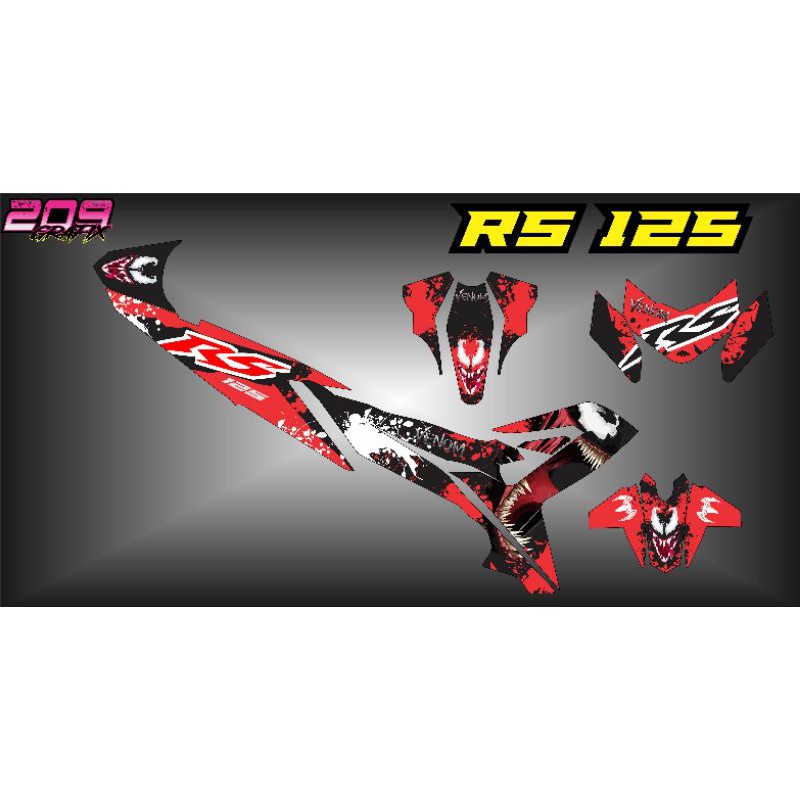 Honda rs deals 125 fi decals