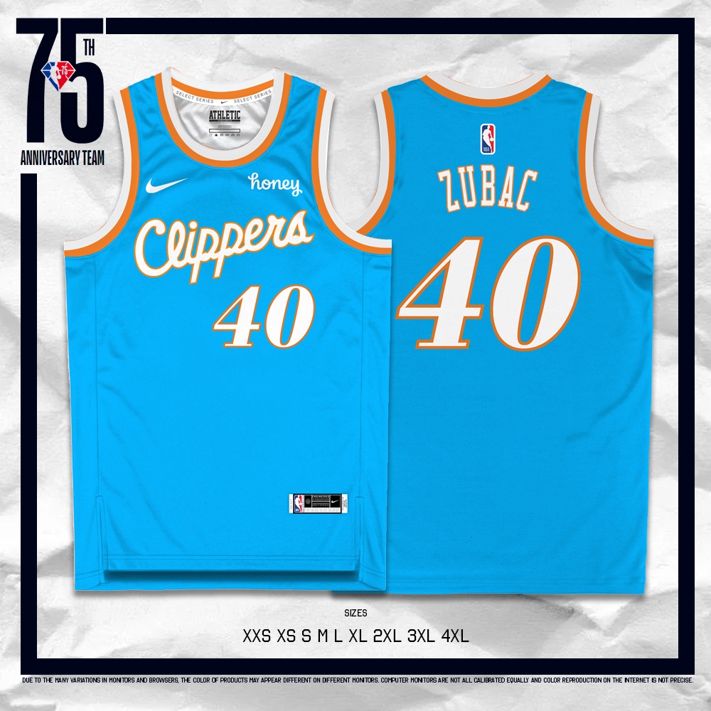 Zubac store clippers jersey