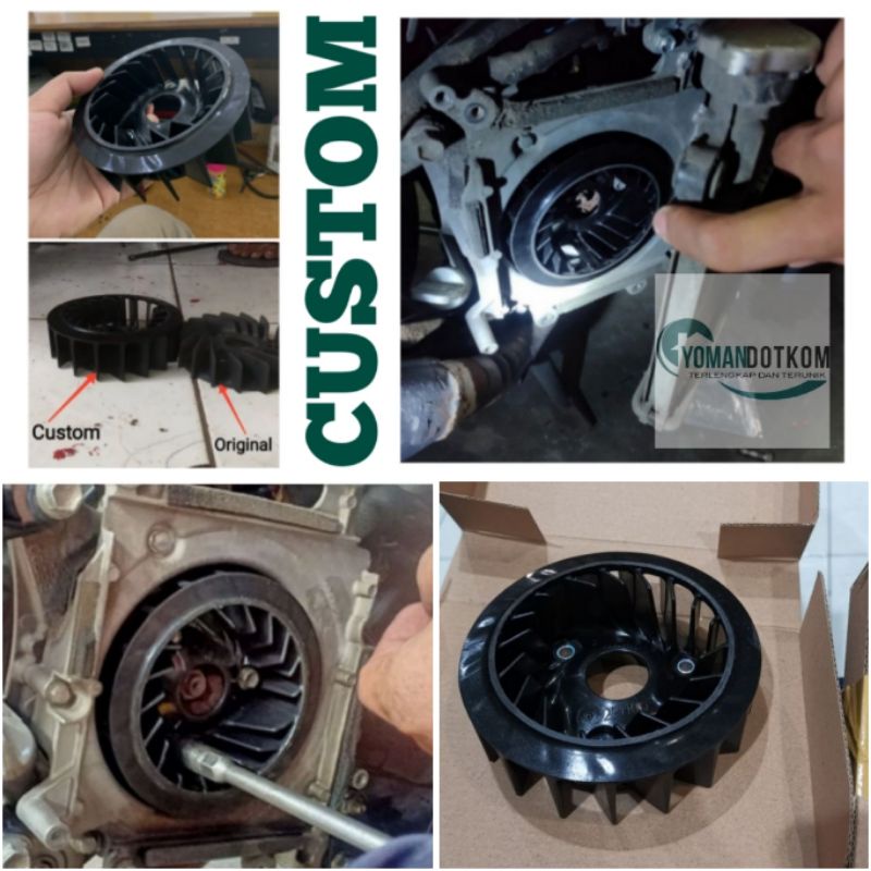 Yamaha Aerox 155 Lexi Nmax Custom Radiator Fan / Custom Aerox Radiator ...