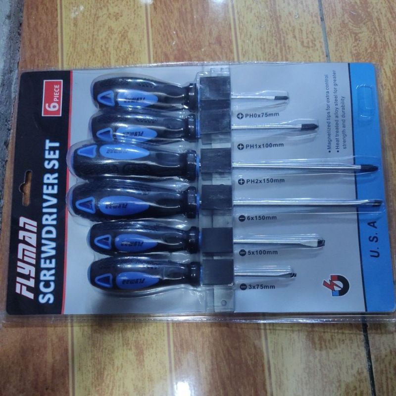 Flyman screw driver set 6pcs | Shopee Philippines