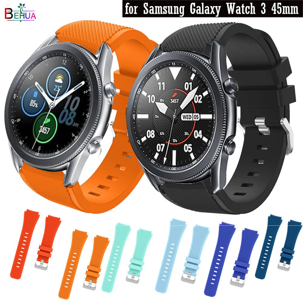 Colorful 22mm Watchband For Samsung Galaxy Watch 3 45mm Strap Soft Silicone Sport Bracelet Wristband Accessories Shopee Philippines