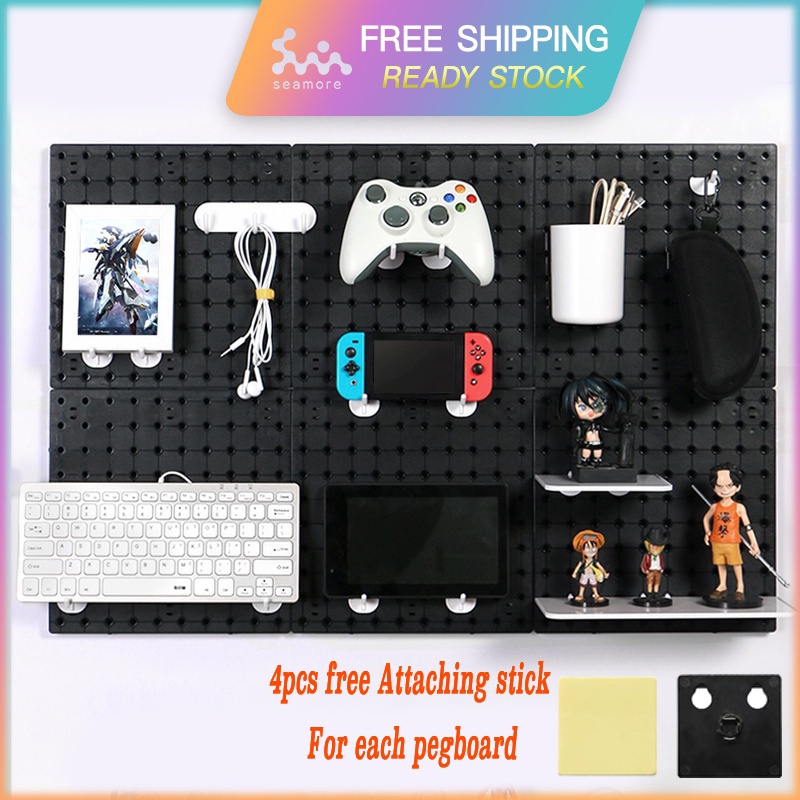 Multifunctional Pegboard game accessories storage wall decoration rack