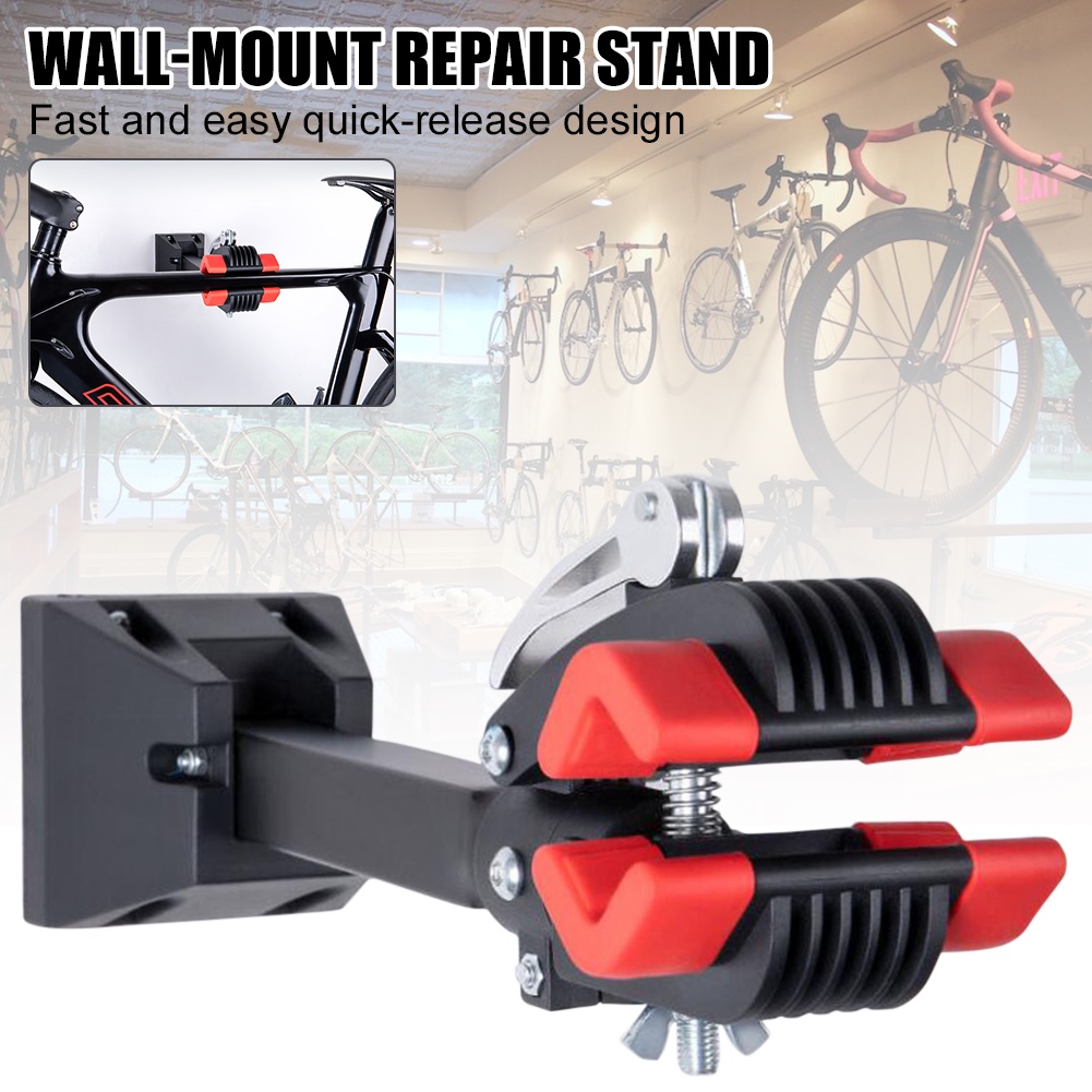Wall Mounted Bicycle Repair Stand Adjustable Bike Clamp Bicycle Display Stand 20KG Load