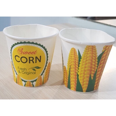 Paper GLASSES Paper cup 6,5 OZ PLAIN CORN JASUKE POP SWEET CORN Motif ...