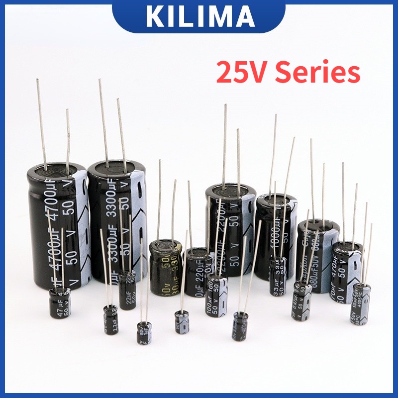 Aluminum Electrolytic Capacitor 25v 10uf 47uf 100uf 220uf 470uf 680uf 1000uf 2200uf 4700uf 4757