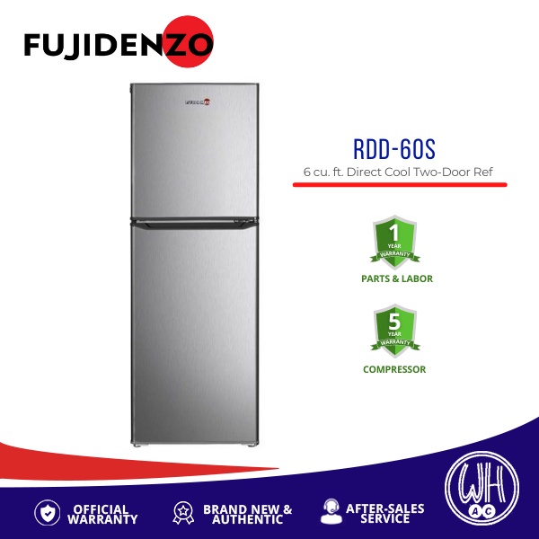 Fujidenzo RDD60S 6 cu. ft. Two Door Direct Cool Refrigerator Shopee