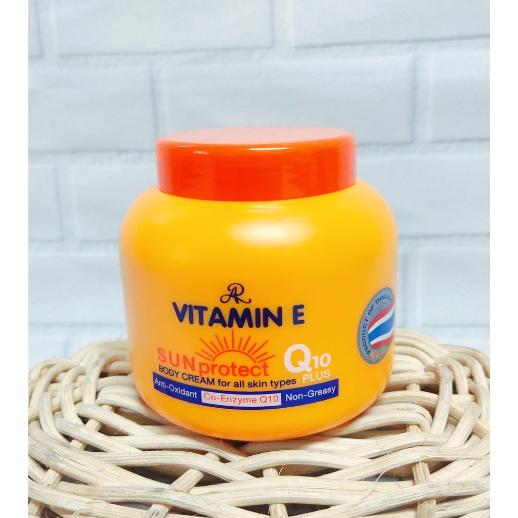 AR Vitamin E Sun protect lotion w/ Q10 plus Body cream 200g whitening