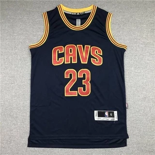 Cleveland Cavaliers No23 LeBron James Black Short Sleeve C Stitched NBA Jersey