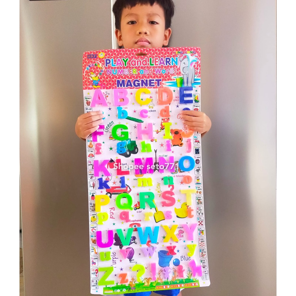 Jumbo Size Letter Magnets Capital & Small Letters Large Magnetic ...