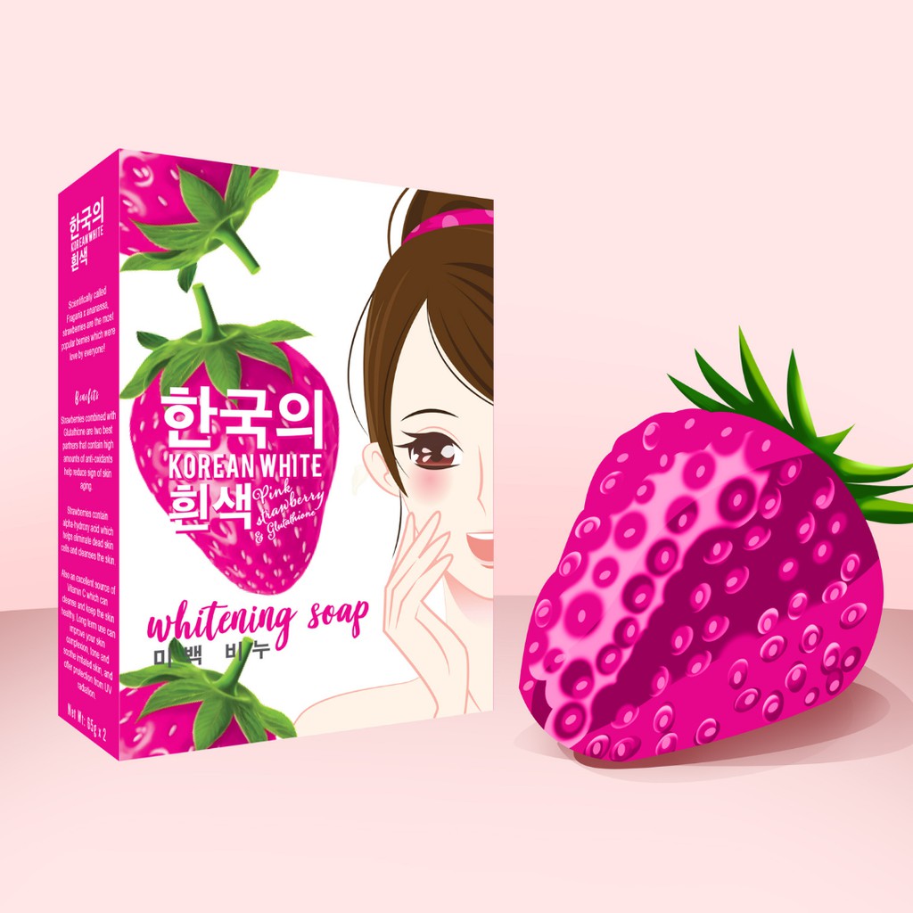korean white pink strawberry and glutathione Glutathione Skin Perfecting Face Serum with 2% ww Glycolic acid, 1% ww Salicylic  acid main image 0