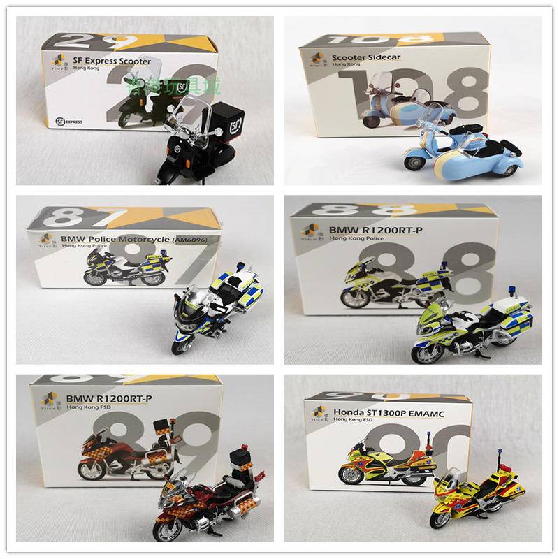 Tiny 89/MC15 Scooter Hong Kong Police FSD BMW Motorcycle Diecast Model