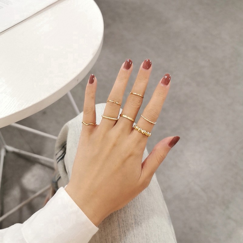 7-piece fashion ring set
