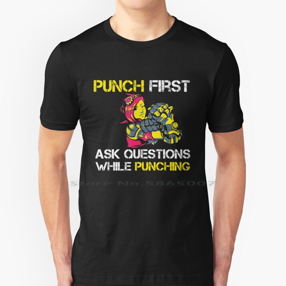 Punch First Ask Questions While Punching Legends Of Vi , Funny Shirt T