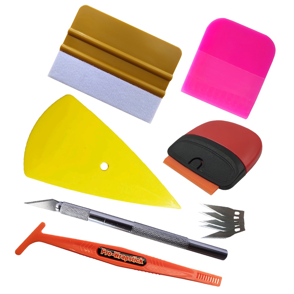 Vinyl Car Film Wrapping Felt Squeegee Tool PPF Soft Rubber Scraper ...