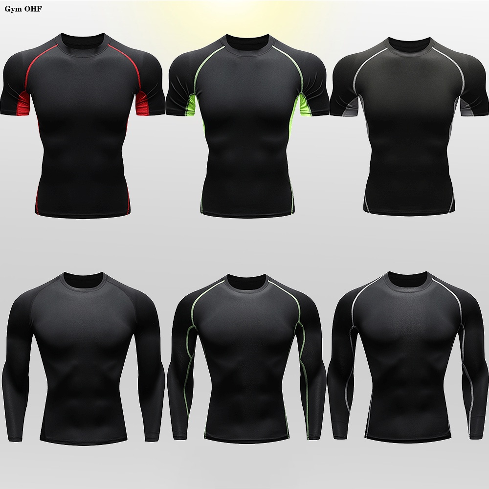 Rigorer Slim Fit T Shirt Active Wear Compression Tops Fitness Body