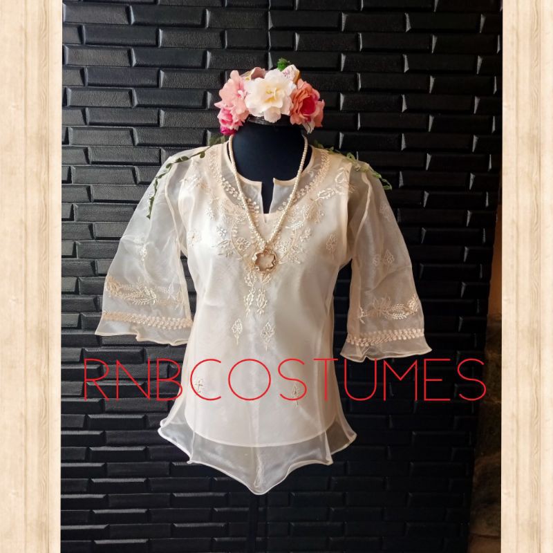 🥂ORGANZA FILIPINIANA BLOUSE✨ (inner not included) 📌new item shopee:   Retail/Resell: Php500 Wholesale