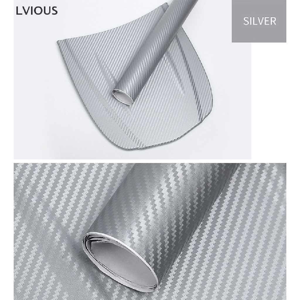 LVIOUS 3D Carbon Fiber Vinyl Car Wrap Sheet Roll Film Sticker Decal ...