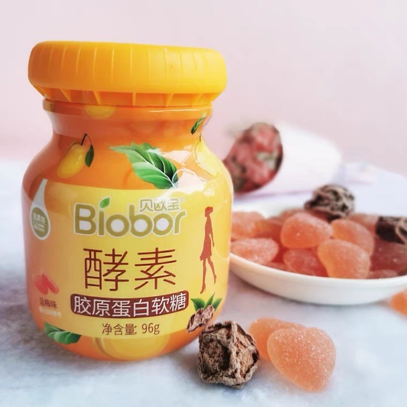 biobor4 Cans biobor No Additive Healthy enzyme collagen Jelly 96g/Can