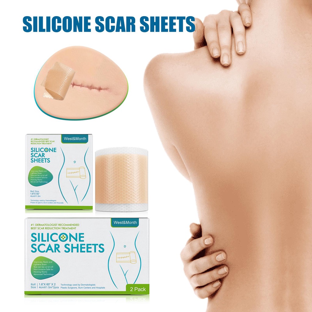 1 Roll Surgery Scar Removal Silicone Gel Sheet Patch Tape Sticker Skin ...