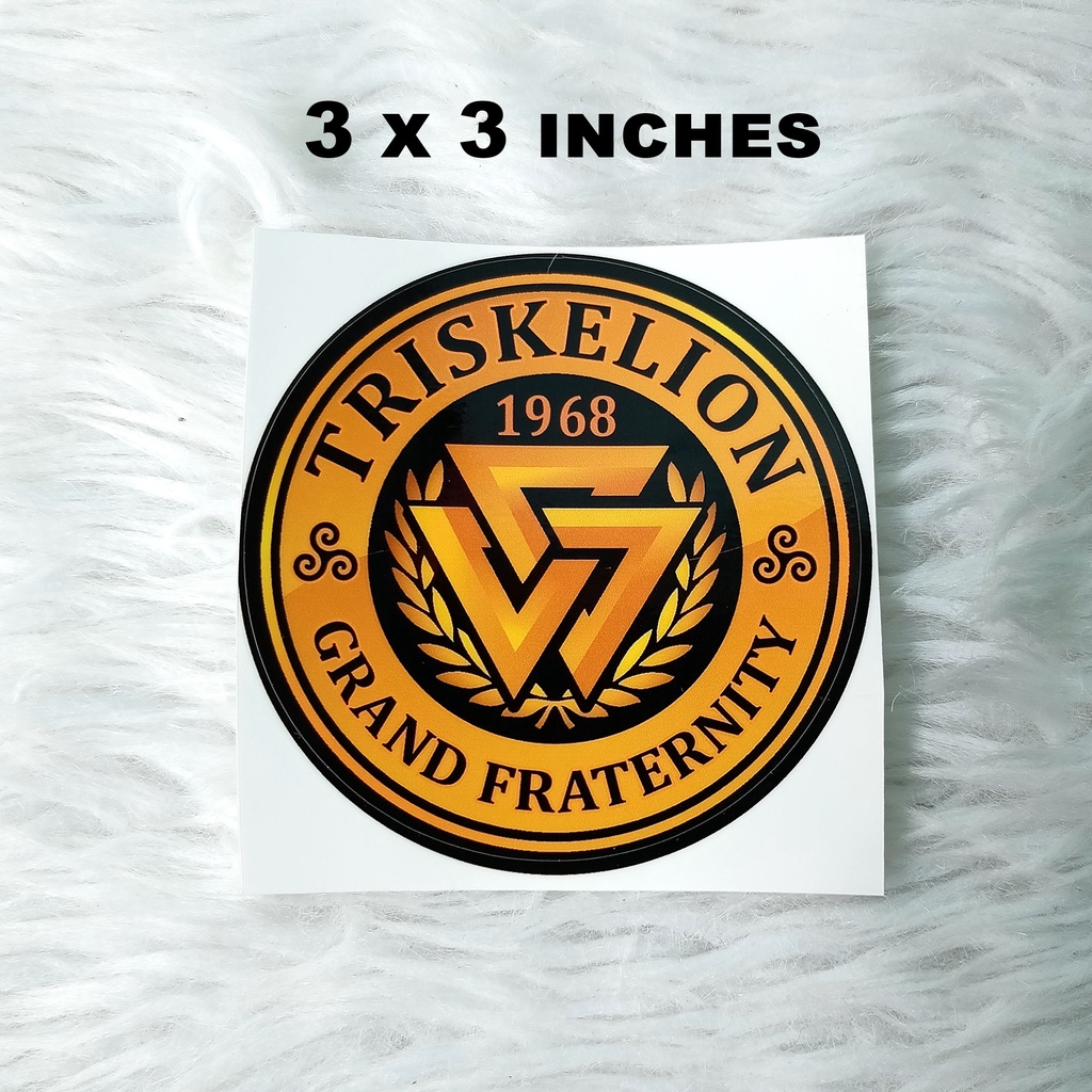 TAU GAMMA PHI STICKER TRISKELION WATER PROOF DUST PROOF STICKER