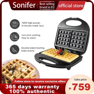 Waffle Iron Maker Machine 1400W + Hash Browns, or Any Breakfast