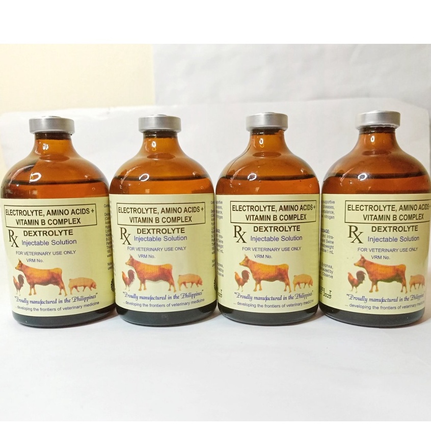 Vet Support Ii 4 Bottles Dextrolyte Amino Acids Plusvitamin B Complex 100ml Gamefowlpoultry 3383