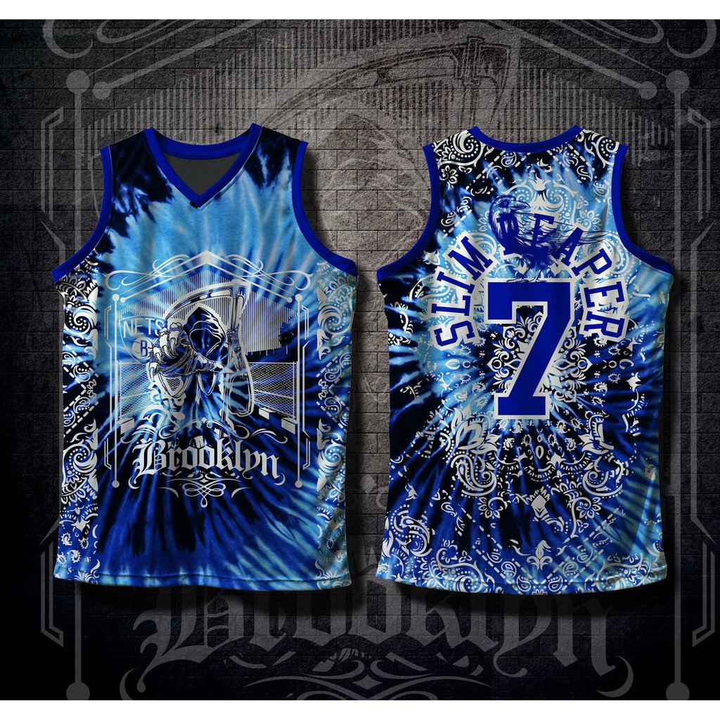 BROOKLYN NETS SLIM REAPER Jersey | Emphire Edition | Full Sublimation ...