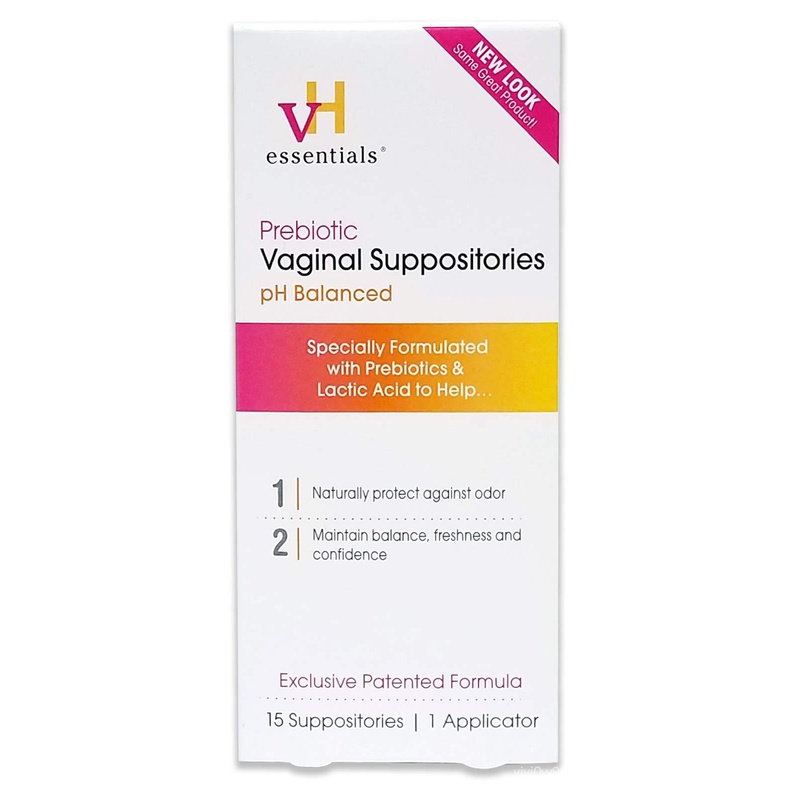 2021vh Essentials Prebiotic Suppositories Ph Balanced For Feminine Odor Hygiene Health 15 