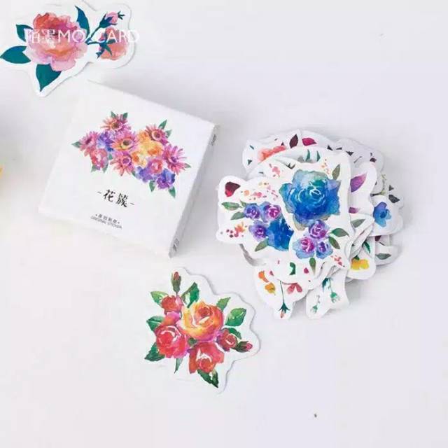 Sticker Set Box Theme Flowers / Stickers | Shopee Philippines