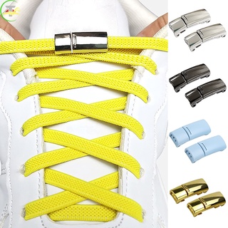 Durable magnetic shoelace locks