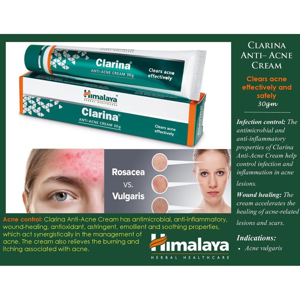 Himalaya Clarina Aniti Acne Cream 30gmEXP01/2024 Shopee Philippines